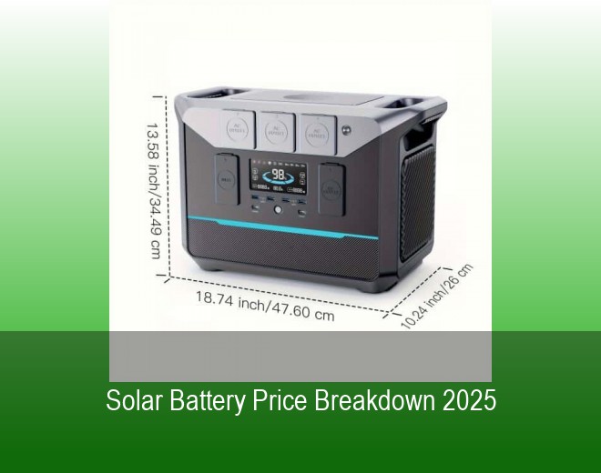 Solar Battery Price Breakdown 2025